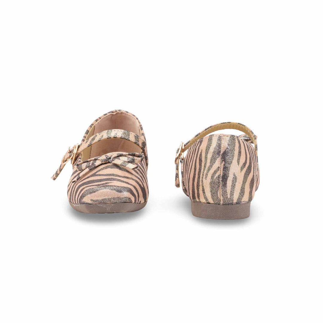 Girls Golden Formal Pumps KD2616