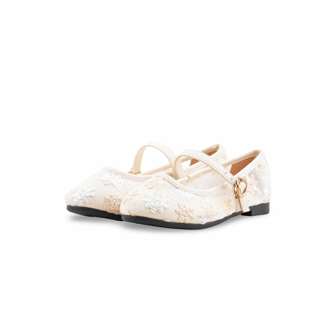 Girls Golden Formal Pumps KD2618