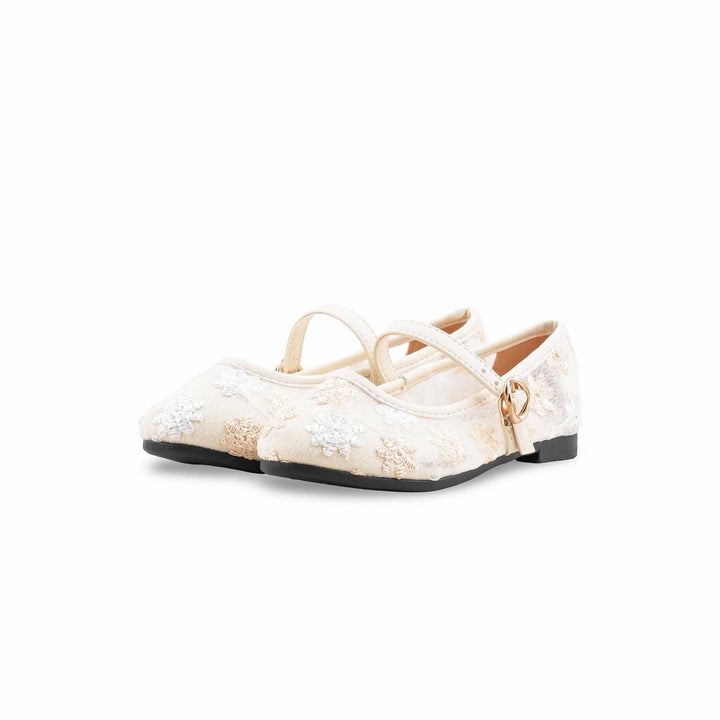 Girls Golden Formal Pumps KD2618