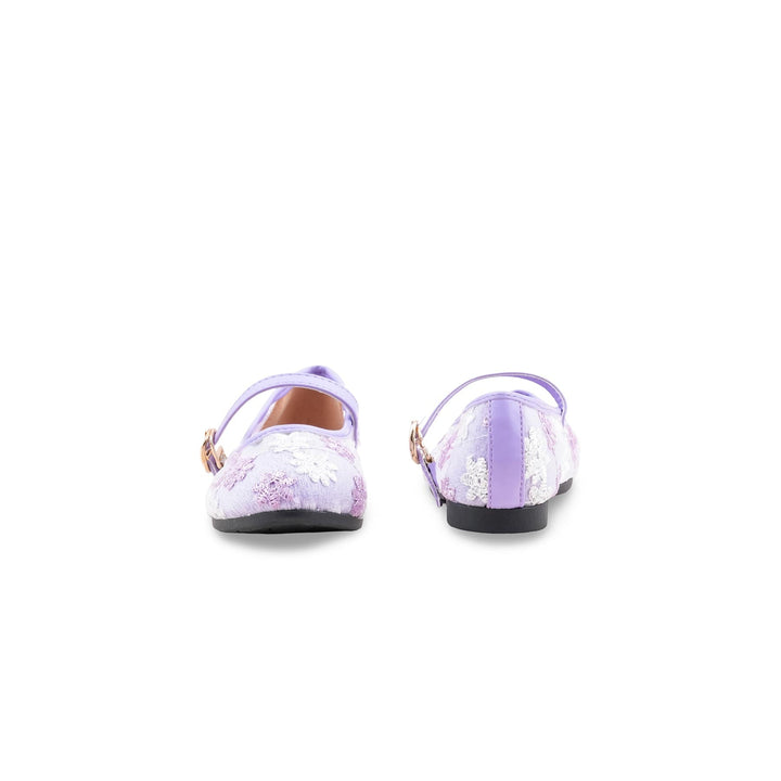 Girls Purple Formal Pumps KD2618