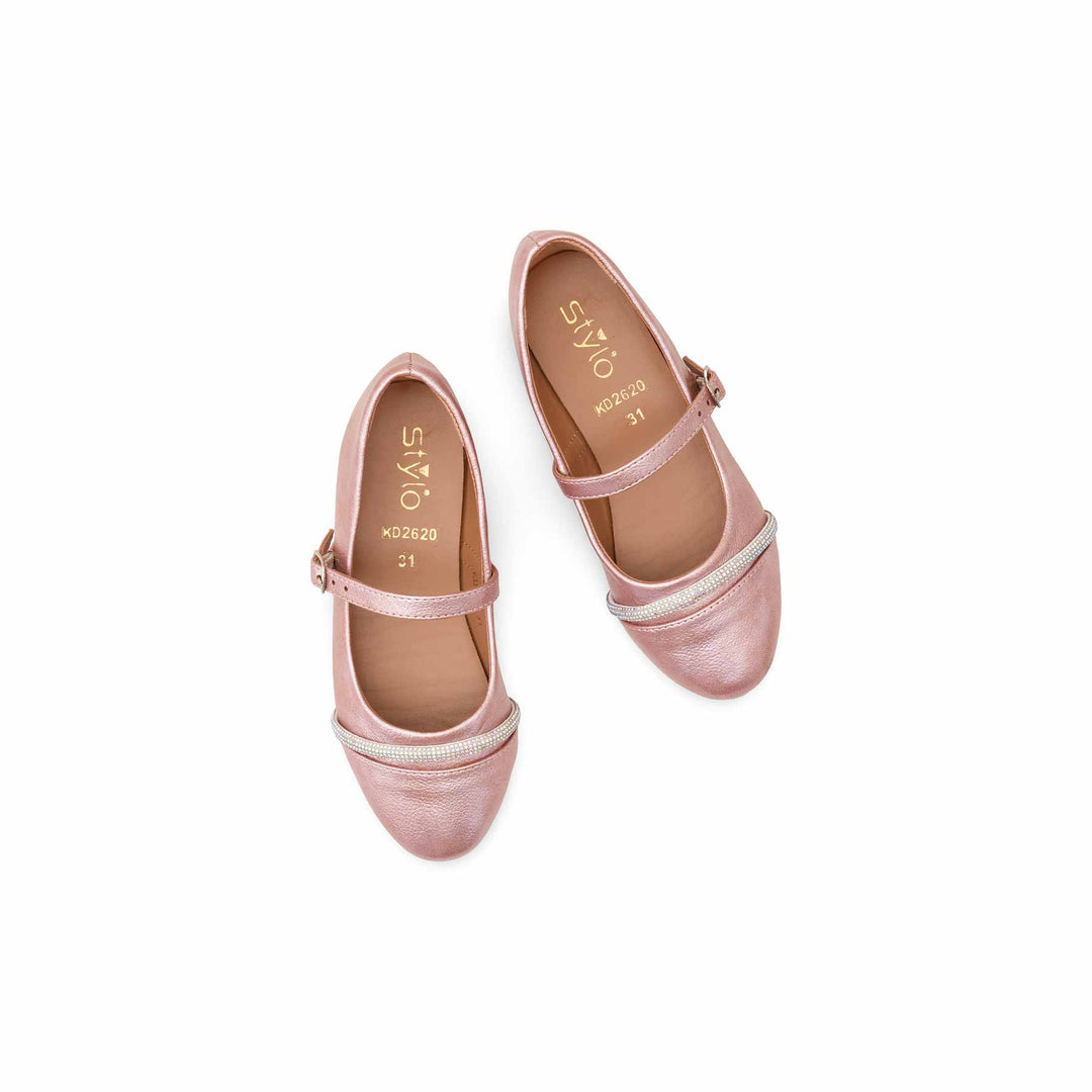 Girls Pink Formal Pumps KD2620