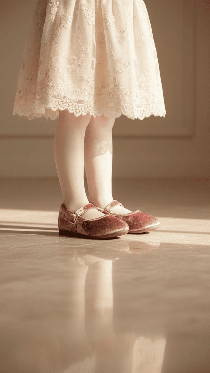 Girls Pink Formal Pumps KD2627