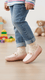 Girls Pink Fancy Moccasin KD2629