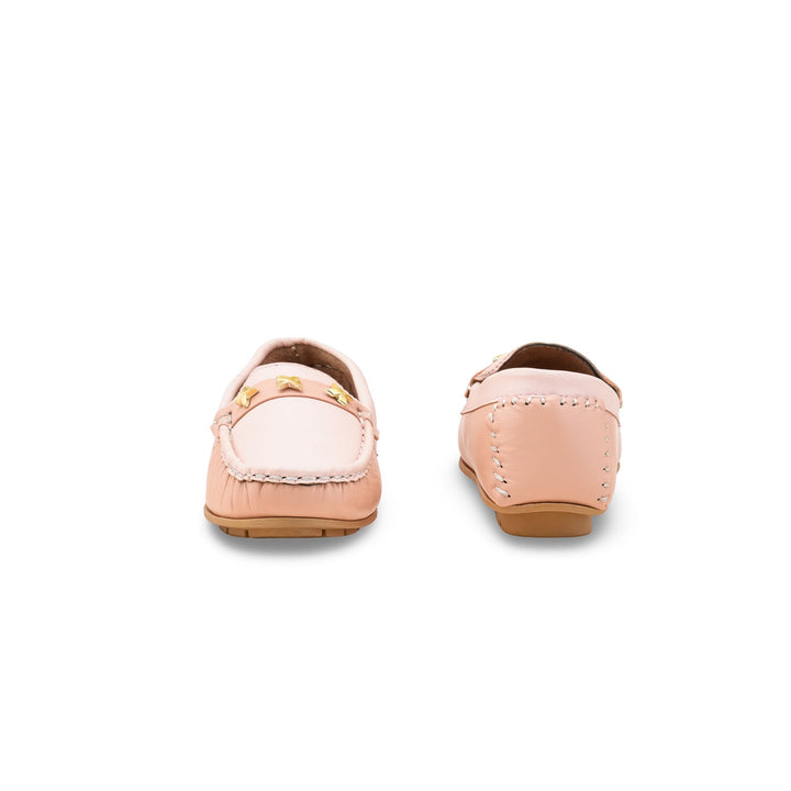 Girls Pink Fancy Moccasin KD2629