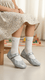 Girls Grey Fancy Pumps KD2632