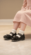 Girls Black Fancy Pumps KD2636