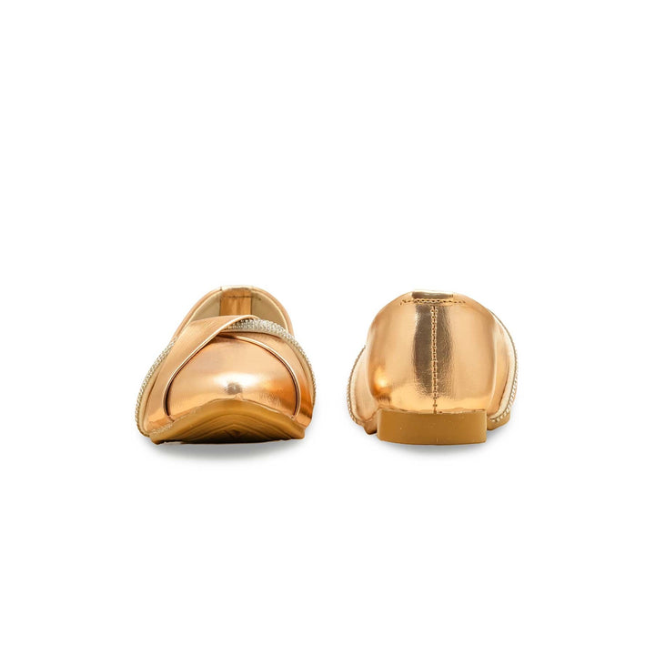 Girls Peach Formal Pumps KD2637