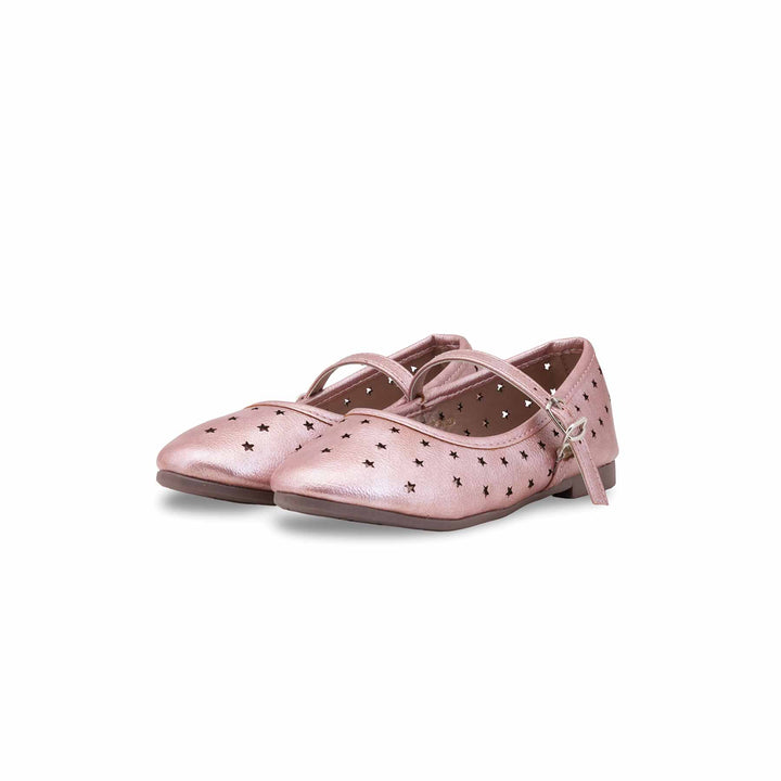 Girls Pink Casual Pumps KD2640