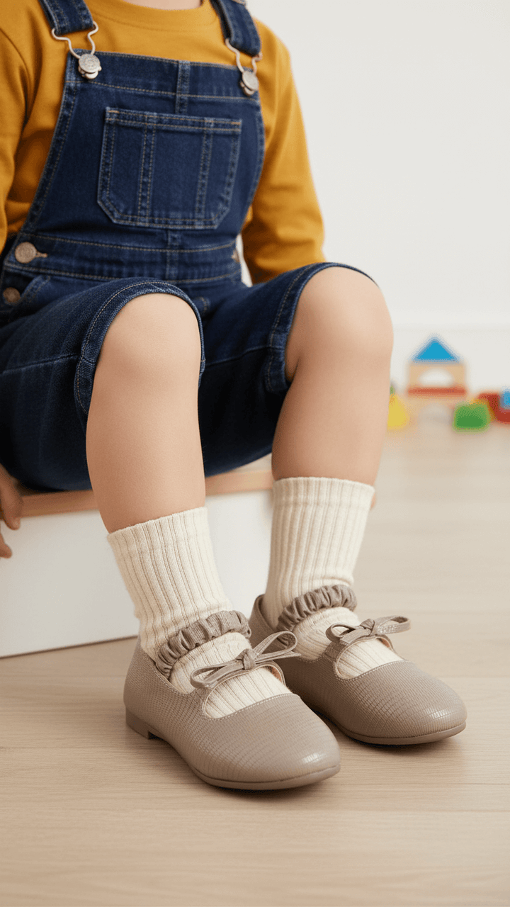 Girls Brown Casual Pumps KD2641