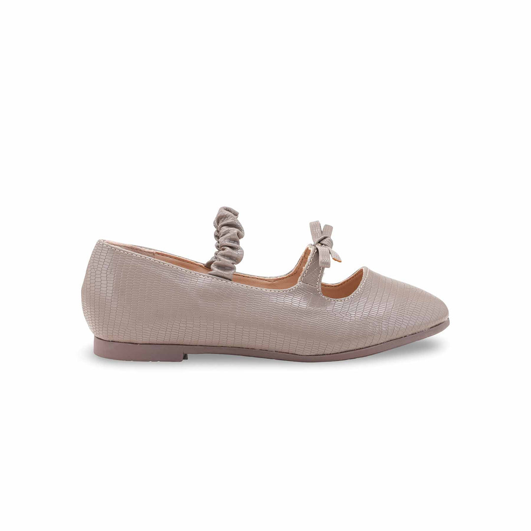 Girls Brown Casual Pumps KD2641