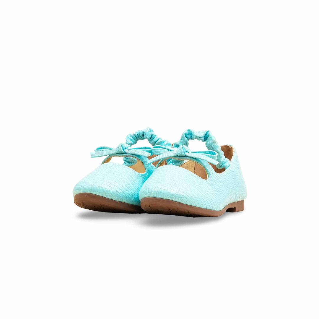 Girls Sky Blue Casual Pumps KD2641