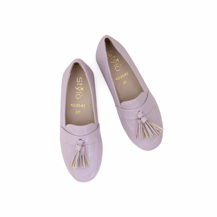 Girls Lilac Formal Pumps KD2642