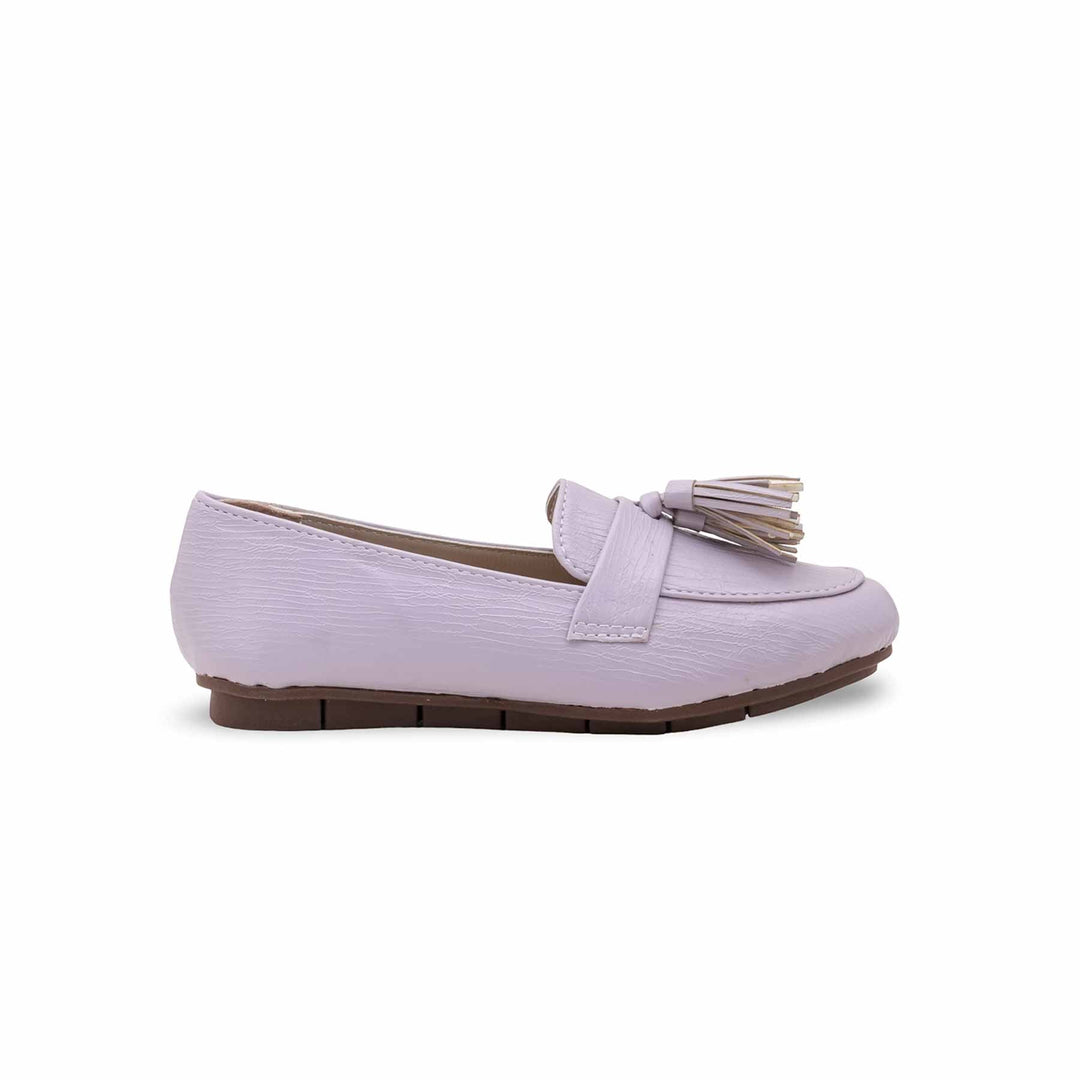 Girls Lilac Formal Pumps KD2642