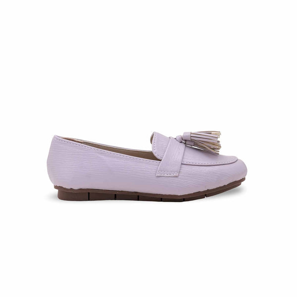 Girls Lilac Formal Pumps KD2642