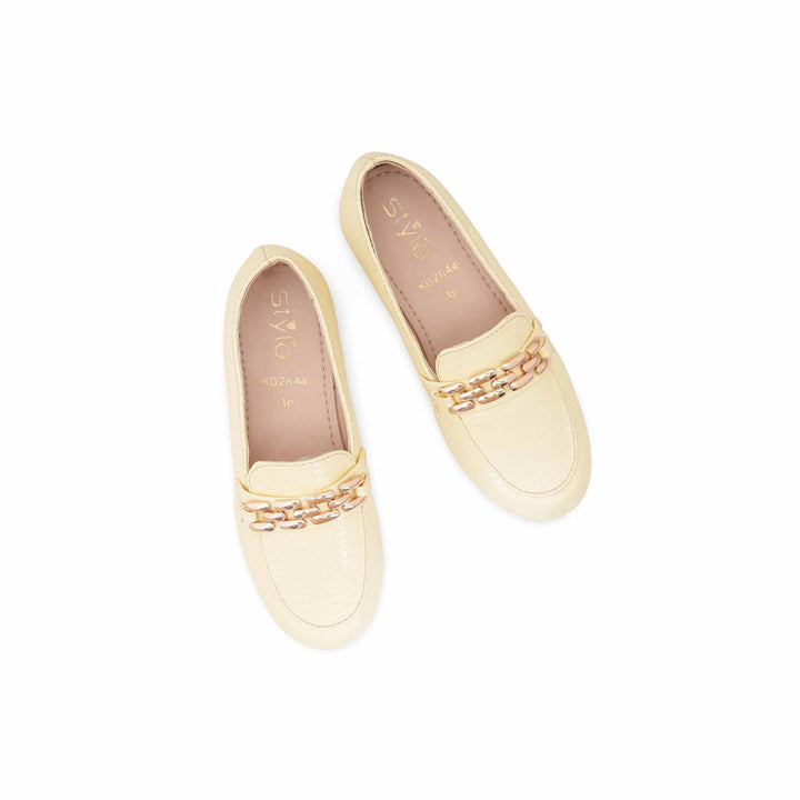 Girls Yellow Formal Pumps KD2644