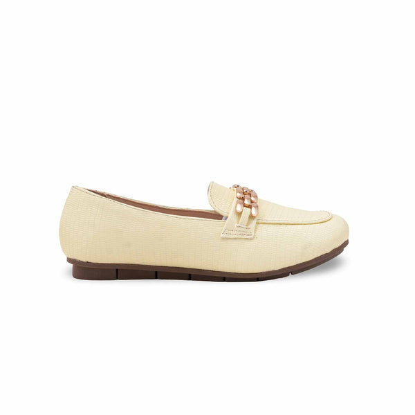 Girls Yellow Formal Pumps KD2644