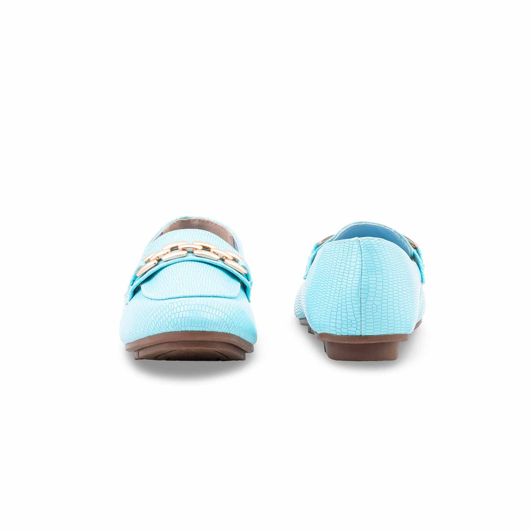 Girls Sky Blue Formal Pumps KD2644