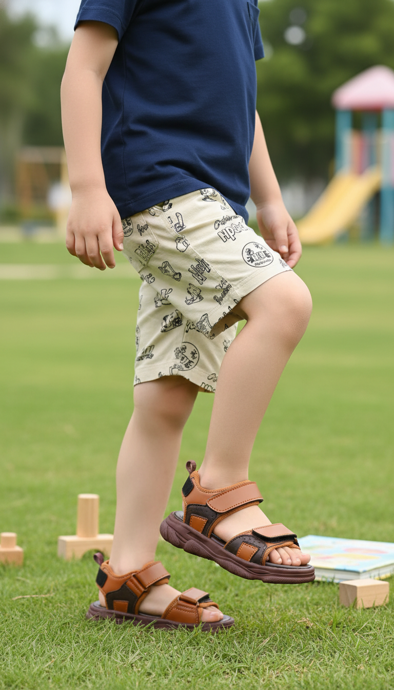 Boys Brown Casual Sandal KD2649