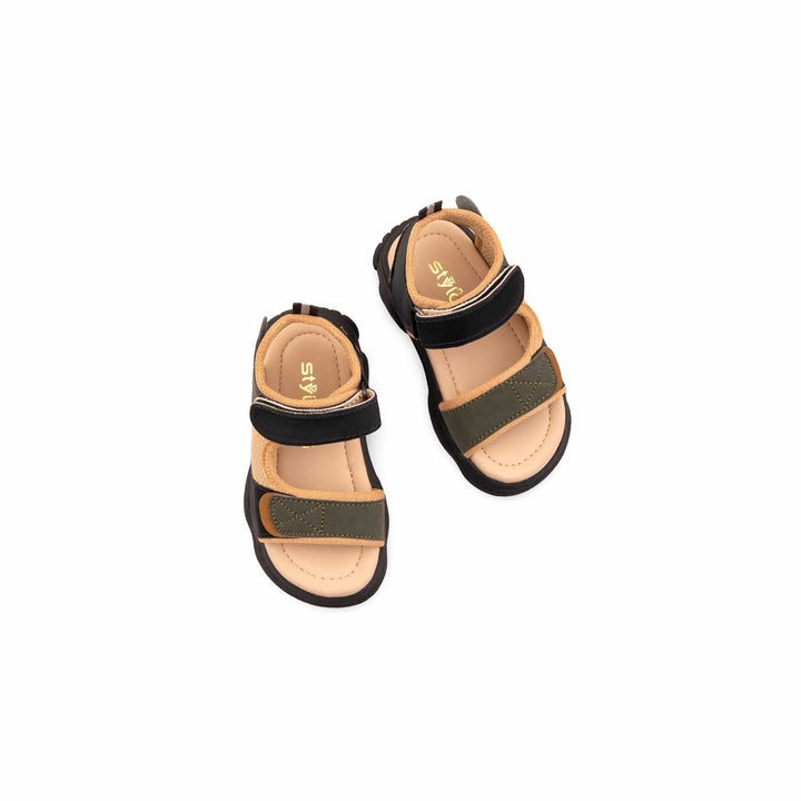 Boys Grey Casual Sandal KD2650