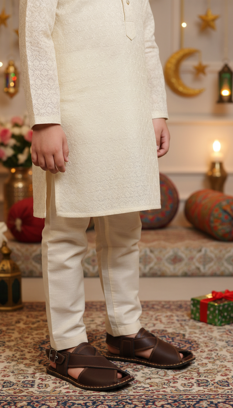 Boys Coffee Peshawari Chappal KD2652