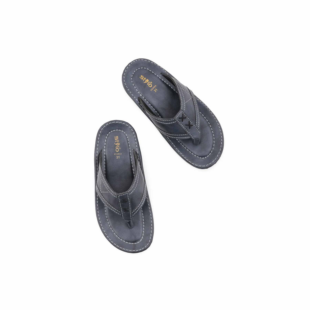 Boys Grey Casual Slipper KD2653