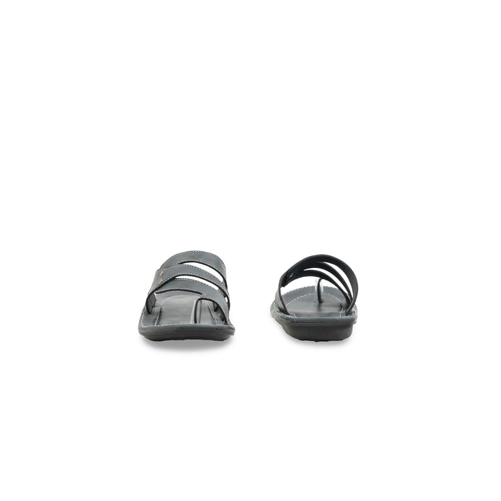 Boys Grey Formal Slipper KD2654