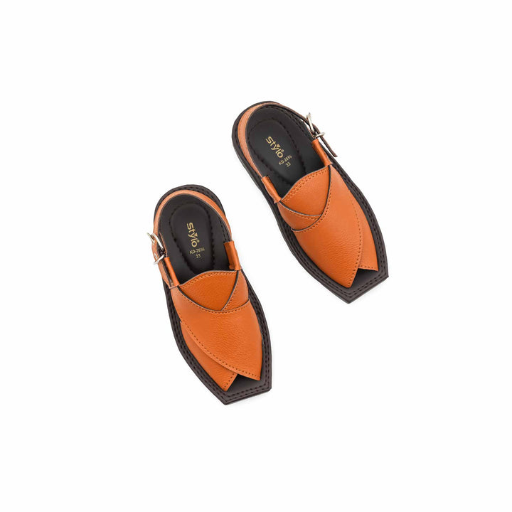 Boys Mustard Peshawari Chappal KD2656
