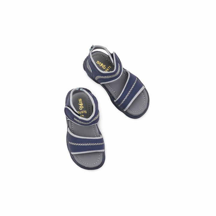 Boys Grey Casual Sandal KD2671
