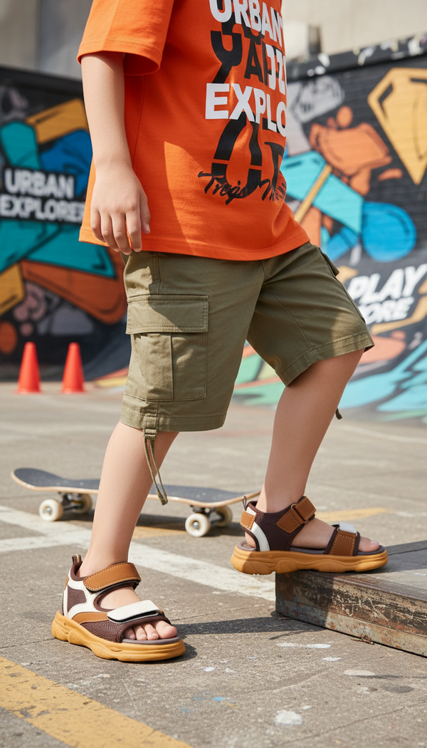 Boys Coffee Casual Sandal KD2672