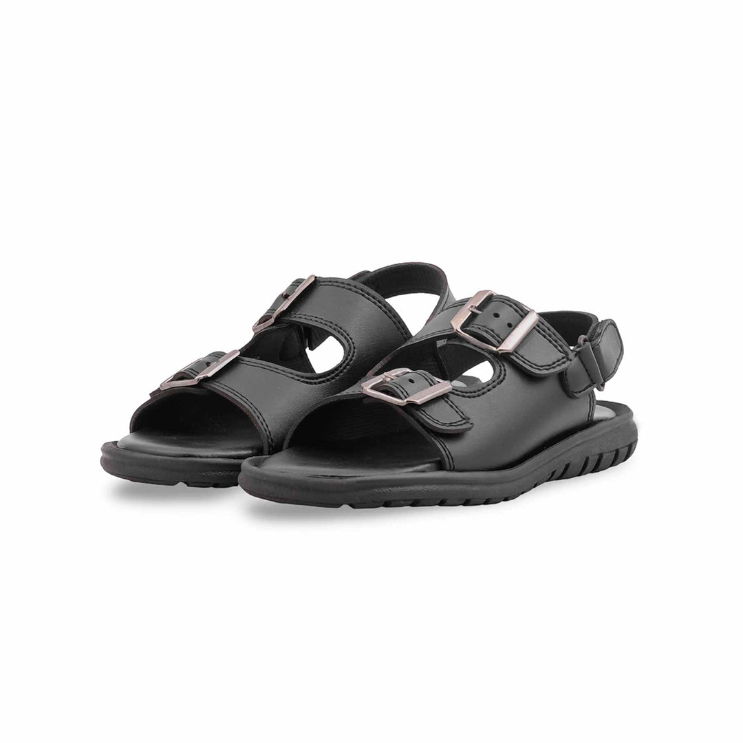 Boys Black Formal Sandal KD2673
