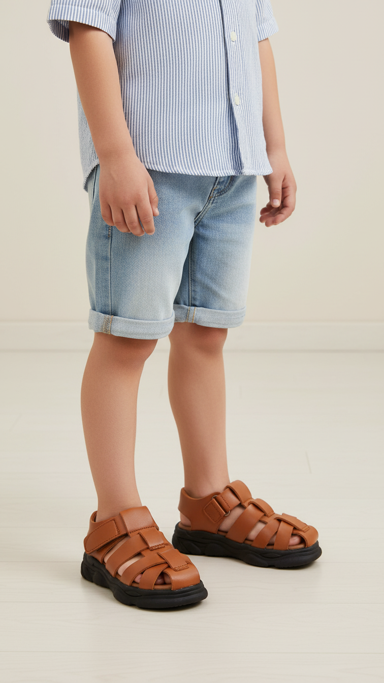 Boys Mustard Formal Sandal KD2677