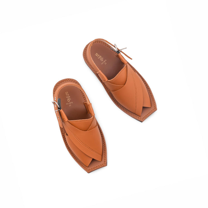 Boys Mustard Peshawari Chappal KD2678