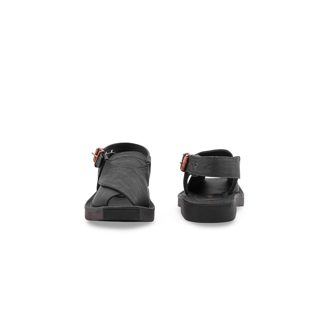 Boys Black Peshawari Chappal KD2680
