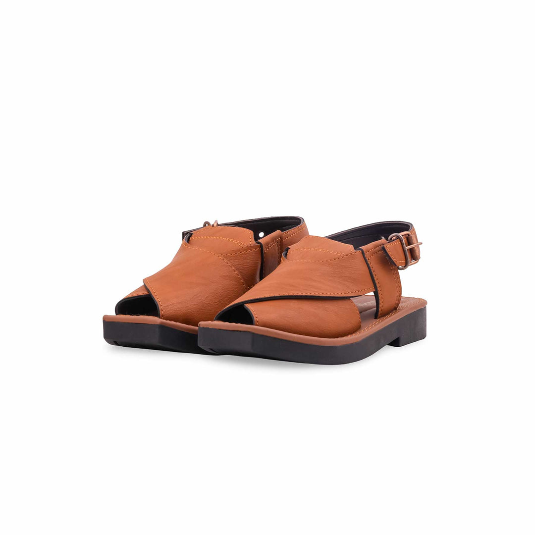 Boys Mustard Peshawari Chappal KD2680