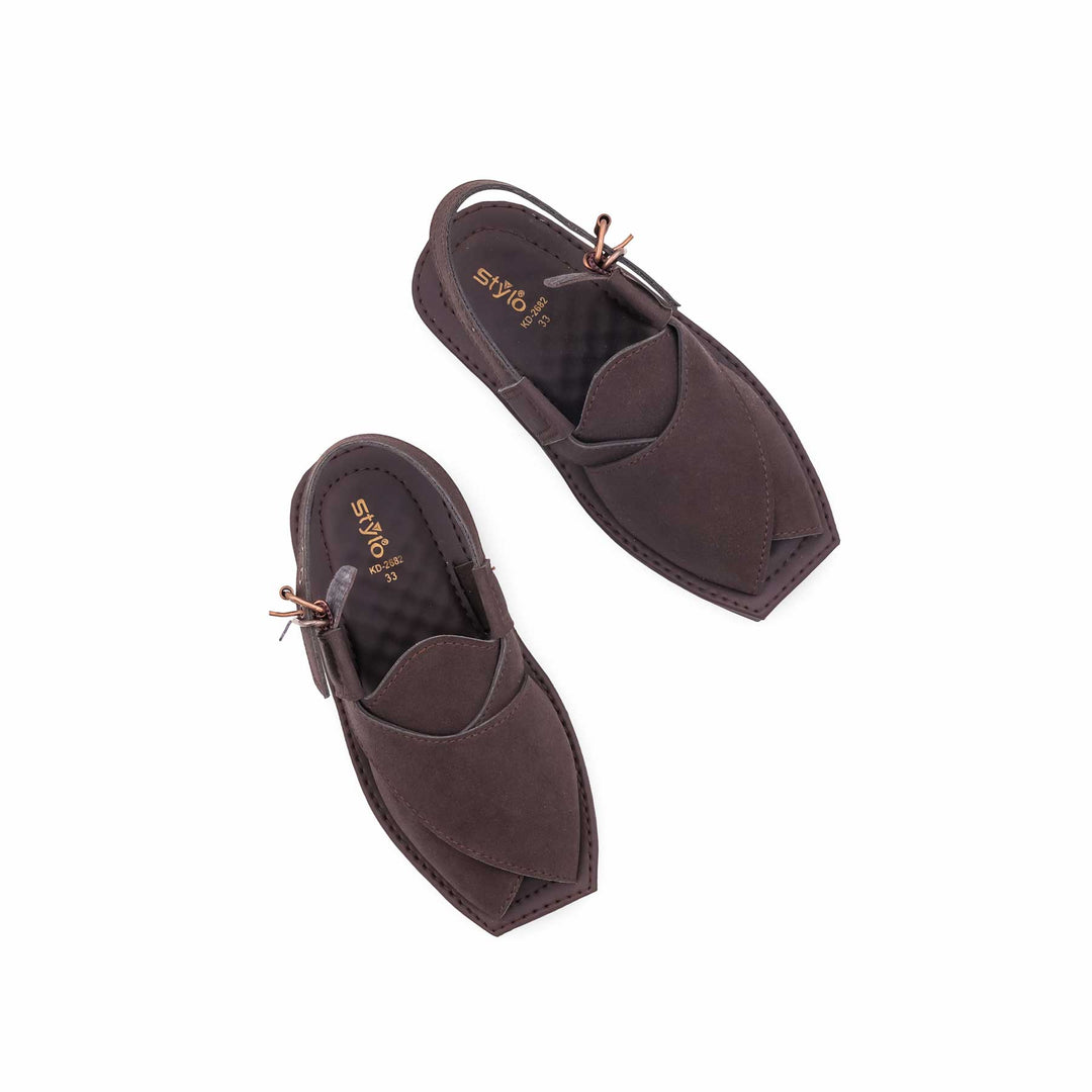 Boys Coffee Peshawari Chappal KD2682