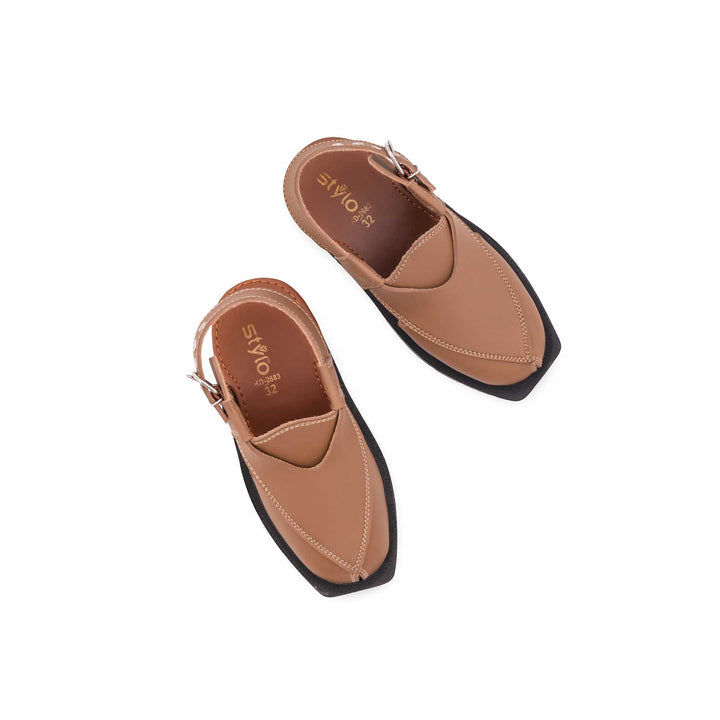 Boys Khaki Peshawari Chappal KD2683