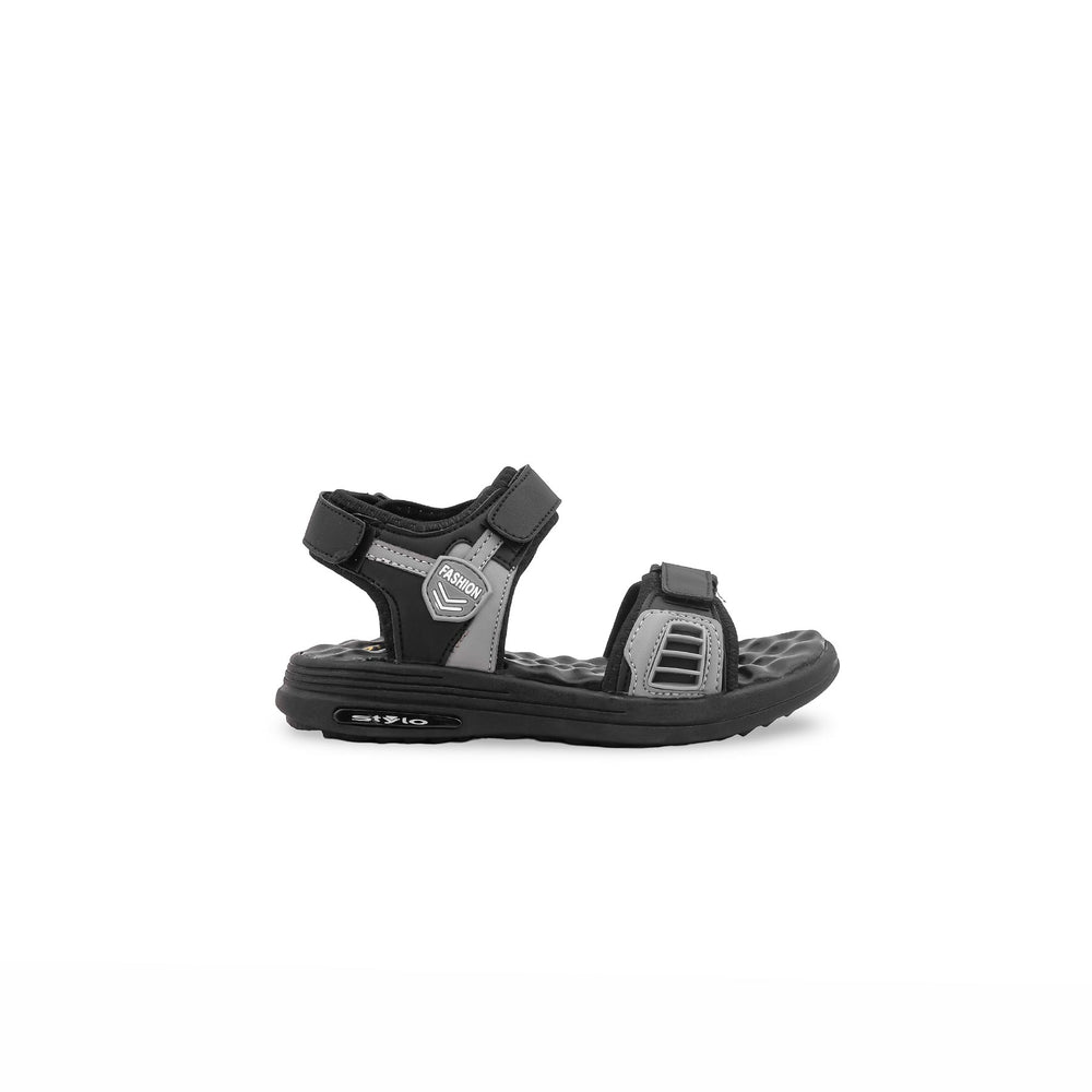 Boys Black Casual Sandal KD2686