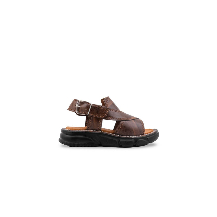 Boys Brown Formal Sandal KD2691