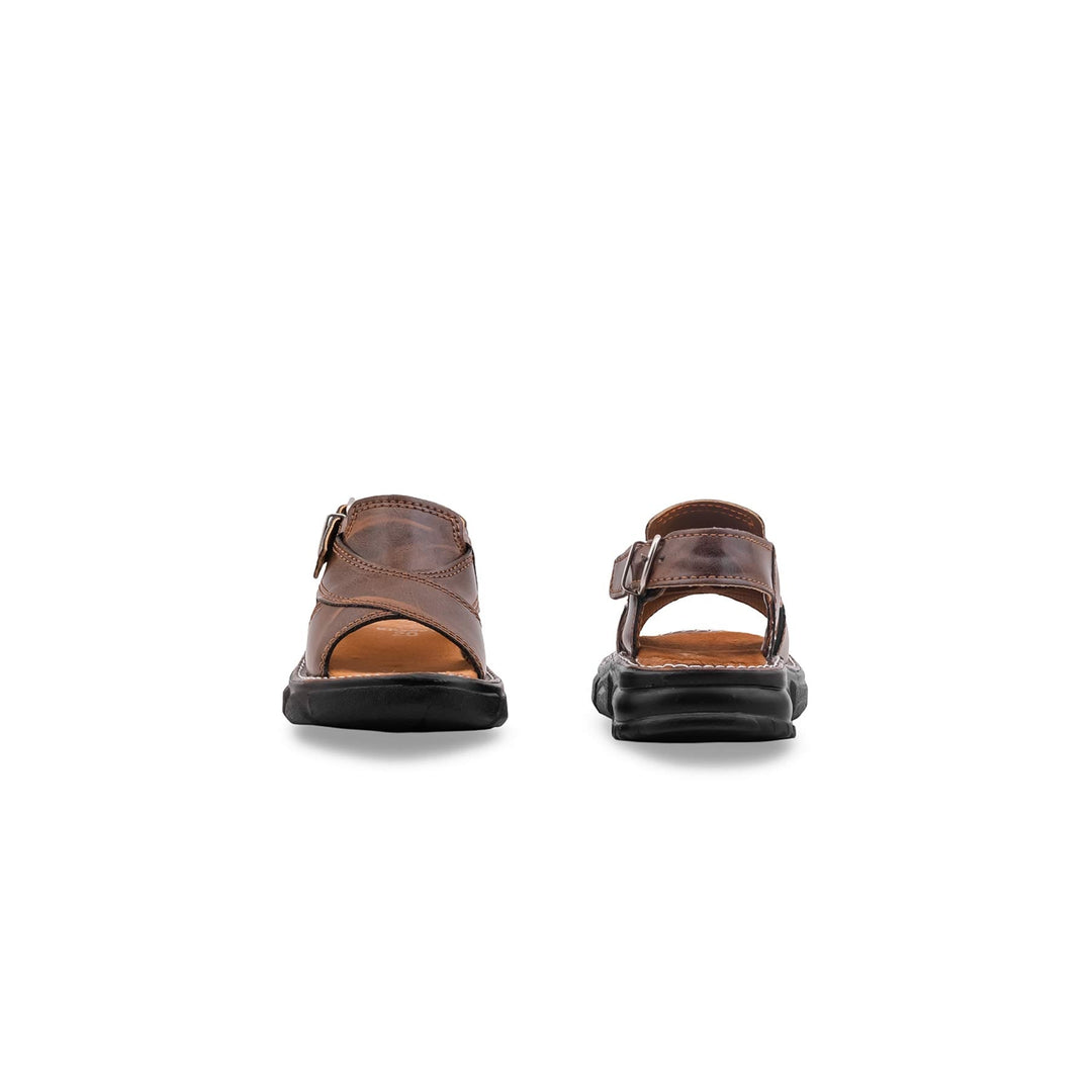 Boys Brown Formal Sandal KD2691