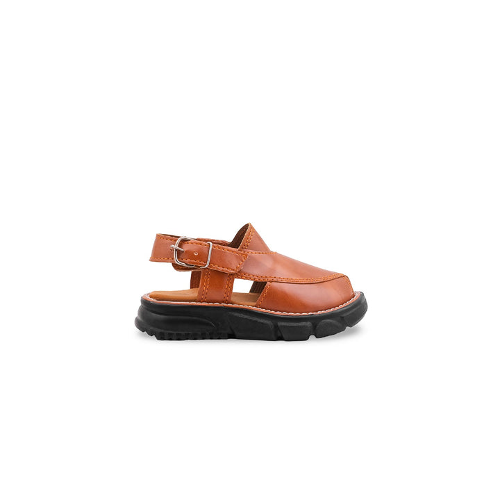 Boys Mustard Peshawari Chappal KD2692
