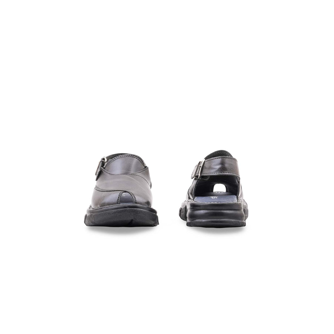 Boys Grey Peshawari Chappal KD2692