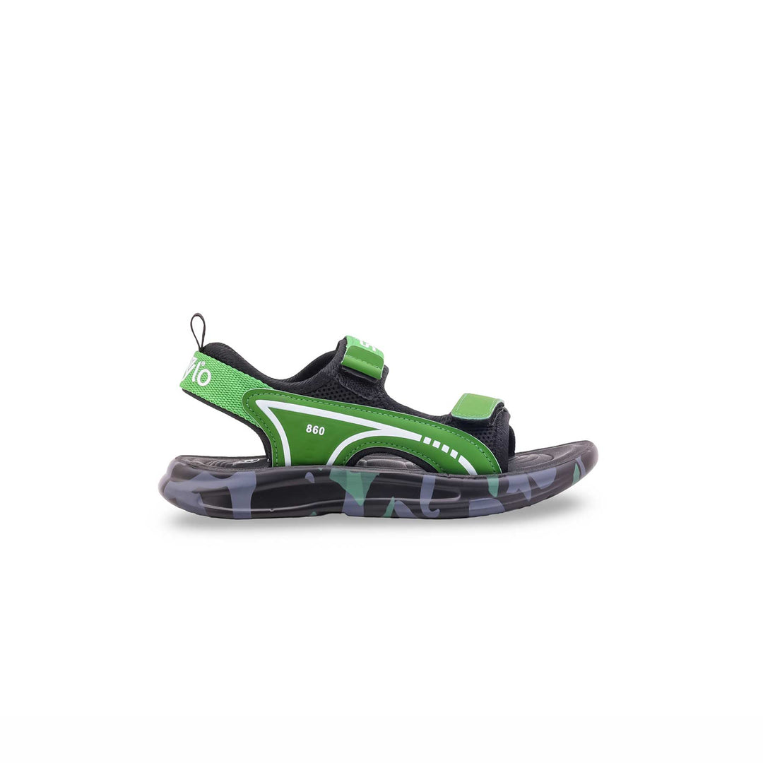 Boys Olive Formal Sandal KD2706