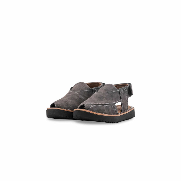 Boys Grey Peshawari Chappal KD2734