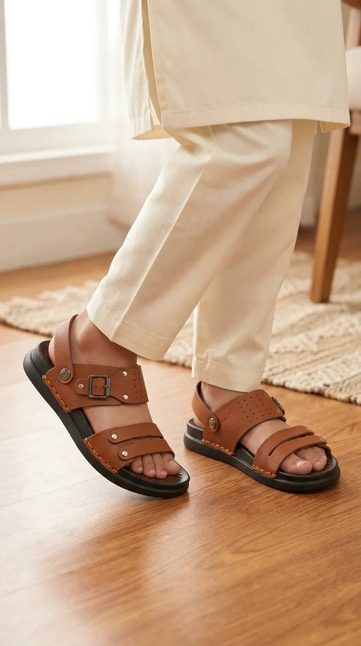 Boys Mustard Formal Sandal KD2739