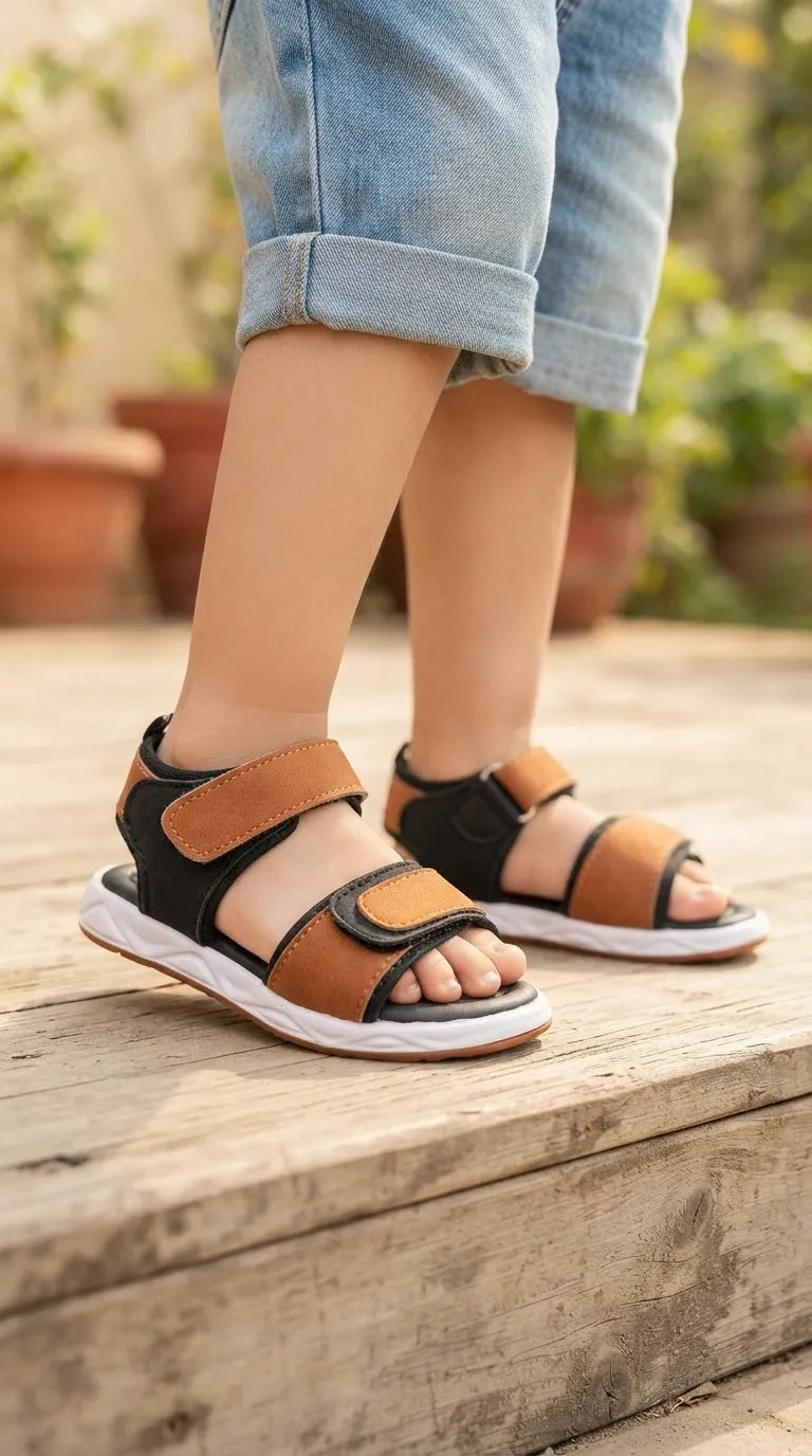 Babies Black Casual Sandal KD2750