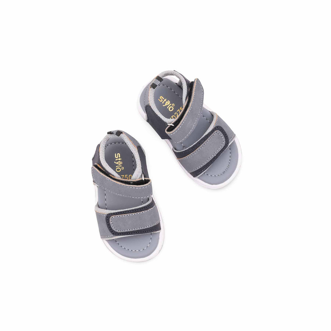 Babies Grey Casual Sandal KD2750