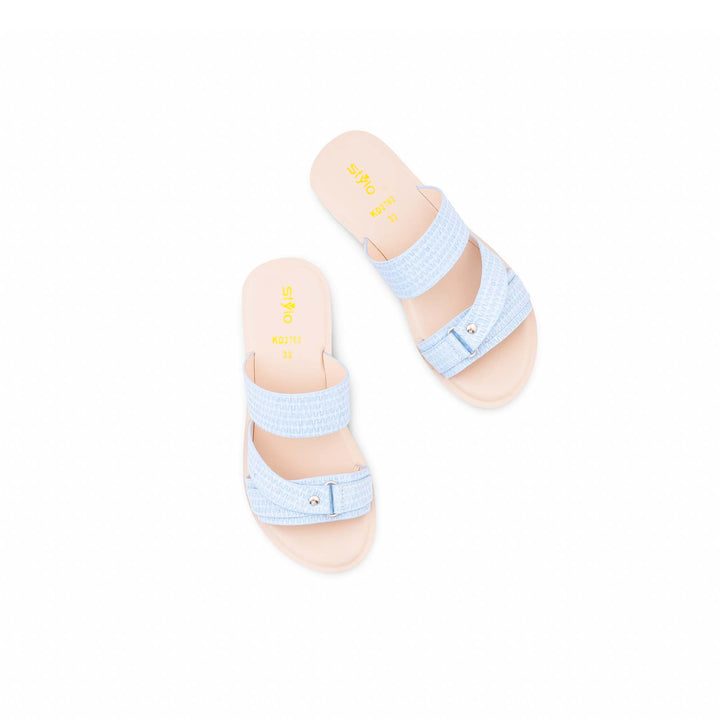 Girls Sky Blue Casual Slipper KD2762