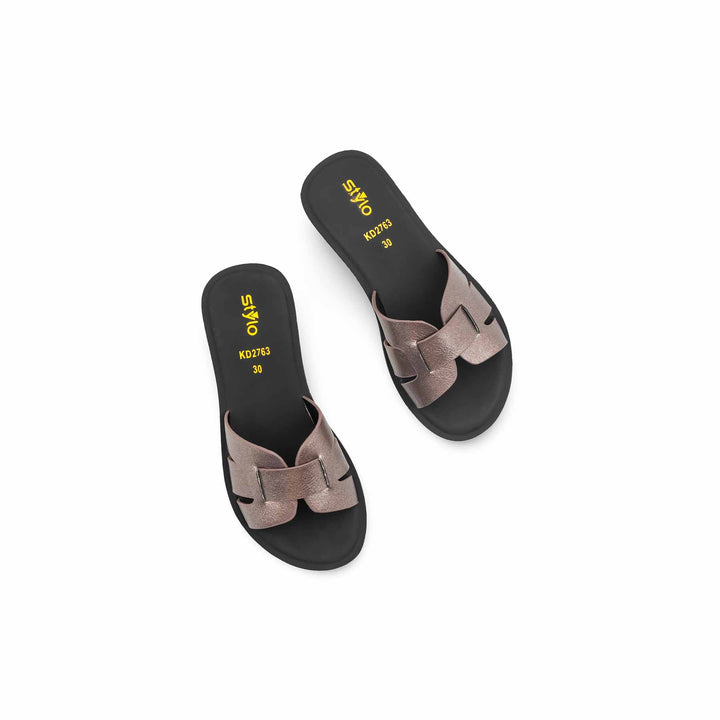 Girls Copper Casual Slipper KD2763