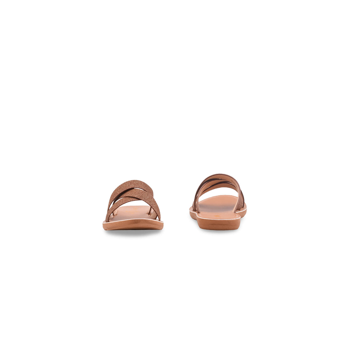 Girls Brown Casual Slipper KD2764