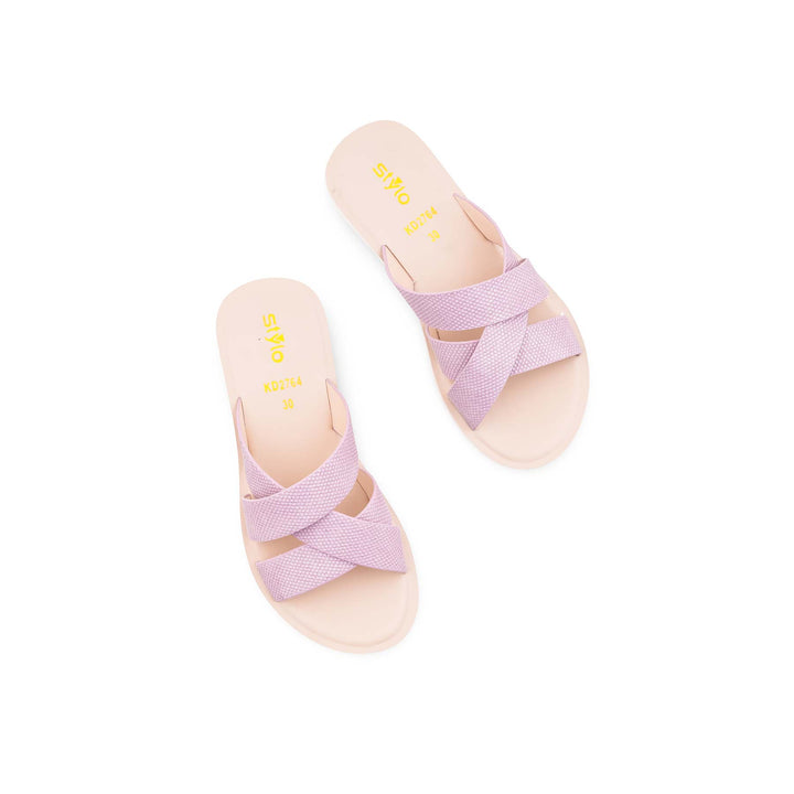 Girls Lilac Casual Slipper KD2764